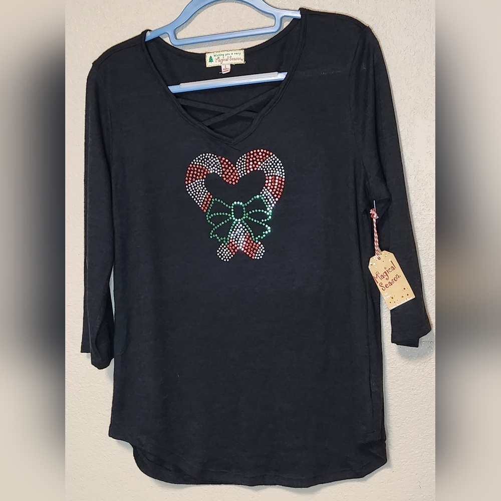 Magical Season Womens Gray Sweater Size XL